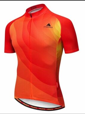 Miloto Men's Short Sleeve Cycling full zip Jersey